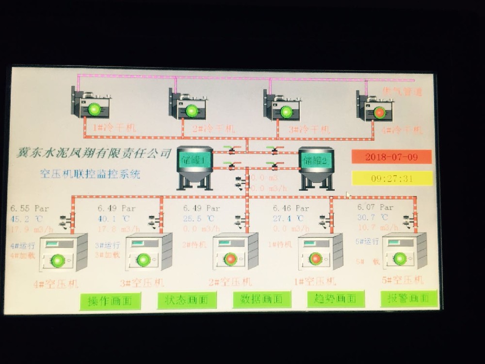 水泥厂空压机远程监控系统